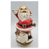 Vintage Enesco Spinning Musical Santa Figurine
