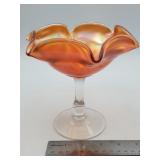 Fenton Art Glass pedestal compote