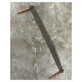 Antique two-man crosscut saw