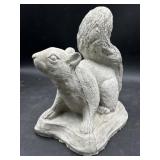 Heavy cement squirrel - garden decor