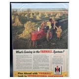 Vintage Farmall Tractor Advertisement ï¿½