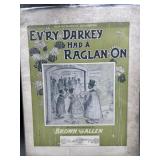 Antique Black Americana Sheet Music ï¿½Evï¿½ry Darkey