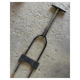 Antique portable boot scraper