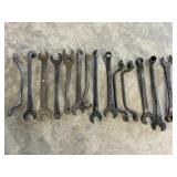Vintage Wrenches ï¿½ Assorted Open End, Box End &