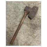 Vintage broad axe (handle bent)