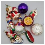 Vintage glass Christmas ornaments