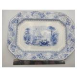 English Staffordshire Blue/white transferware
