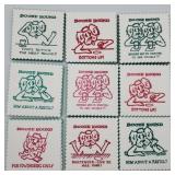 Vintage 'Booze Hound' novelty coasters