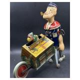 Vintage Tin Litho Wind-Up ï¿½PopEye Expressï¿½ ï¿½