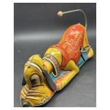 Vintage Tin Litho Wind-Up Dog Toy ï¿½ ï¿½Watch Me