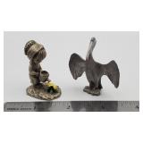 Two pewter figurines