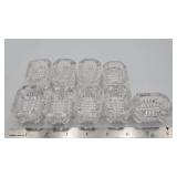 Vintage crystal salt dips/salt cellars/individual