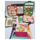 Collection of quilted potholders