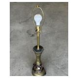 Solid brass table top lamp
