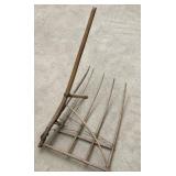 Antique cradle scythe