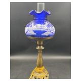 FENTON GLASS CANAAN VALLEY COBLAT BLUE HP 21'
