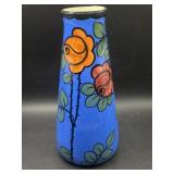 Blue decorative ceramic vase