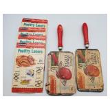 Vintage kitchen tools poultry lacer & tomato