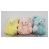 3 Mary Meyer mini teddy bears