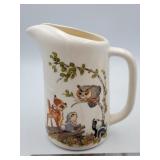 Vintage 1940s Bambi ceramic milk pitcher