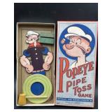 Vintage Popeye Pipe Toss Game w/ original Box ï¿½