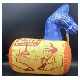 Vintage Gene Autry Inflatable Horse