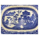 Vintage Blue Willow Pattern Platter