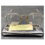 Antique 1920s Gold Round Rimmed 12k gold Filled