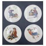 Norman Rockwell 4 Seasons Coasters