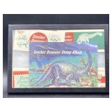 Vintage 1959 Sinclair Oil Co Dinosaur Stamp Album