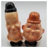 Laurel & Hardy ceramic salt and pepper shakers