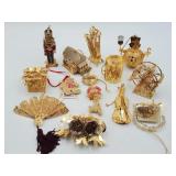 Danbury Mint Christmas brass ornaments