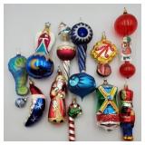 Vintage glass Christmas tree ornaments