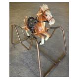 Vintage kids spring rocking horse