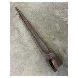 Vintage blacksmith tong tool (heavy!)