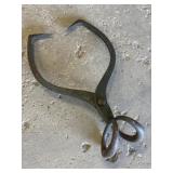 Vintage cast iron ice tongs