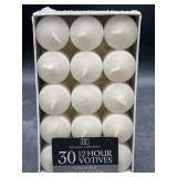 30pk 12hr white votives