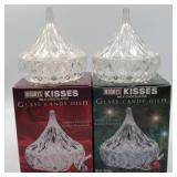 2 Godinger Shannon Lead Crystal Hershey's Kiss