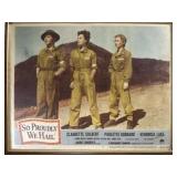 1943 ï¿½So Proudly We Hail!ï¿½ Original WWII Lobby