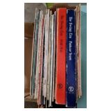 Box of mainly Christmas vinyl albums