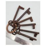 Vintage door skeleton keys