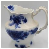W.H. Grindley&Co. Flow blue pitcher