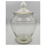 Antique glass apothecary jar
