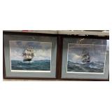 Framed 32x27 ï¿½Sea Witchï¿½ Clipper Ship Prints ï¿½