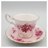 Royal Albert Serenade pink bone china teacup /