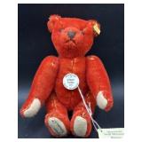 Red  ï¿½Historische Teddy rotï¿½ Miniature Bear w/