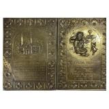 Vintage Embossed Brass Wall Plaques ï¿½ ï¿½Bless This