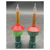 Set Of 2 Vintage Festive Bubble Lights