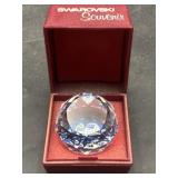 Vintage Swarovski Souvenir Crystal Paperweight