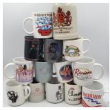 Collection of ceramic mugs & souvenir cups